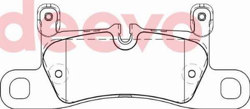 DEEVO BP81140 - Тормозные колодки, дисковые, комплект autospares.lv