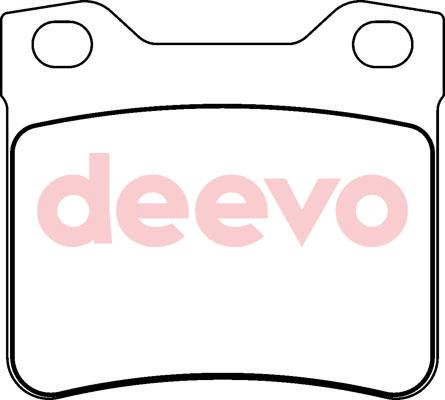 DEEVO BP74340 - Тормозные колодки, дисковые, комплект autospares.lv