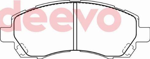 DEEVO BP75460 - Тормозные колодки, дисковые, комплект autospares.lv