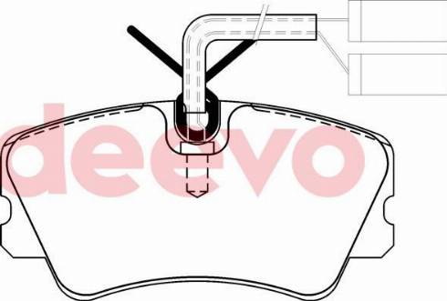 DEEVO BP70960 - Тормозные колодки, дисковые, комплект autospares.lv