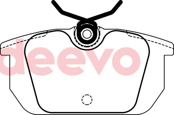 DEEVO BP70800 - Тормозные колодки, дисковые, комплект autospares.lv