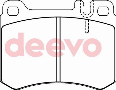 DEEVO BP70880 - Тормозные колодки, дисковые, комплект autospares.lv