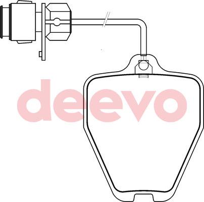 DEEVO BP78000 - Тормозные колодки, дисковые, комплект autospares.lv