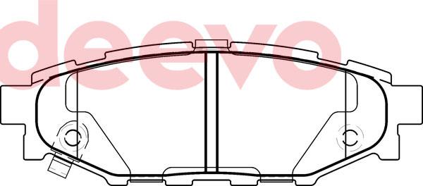 DEEVO BP78840 - Тормозные колодки, дисковые, комплект autospares.lv