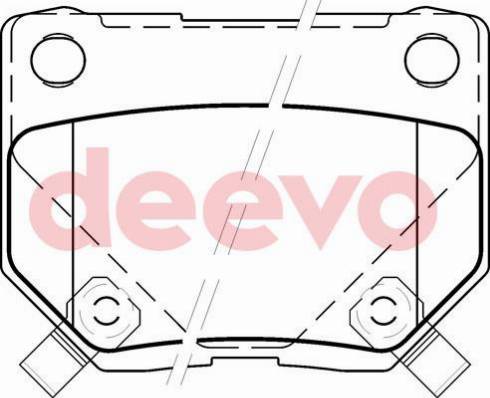 DEEVO BP78700 - Тормозные колодки, дисковые, комплект autospares.lv