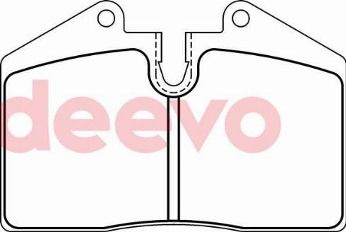 DEEVO BP73960 - Тормозные колодки, дисковые, комплект autospares.lv