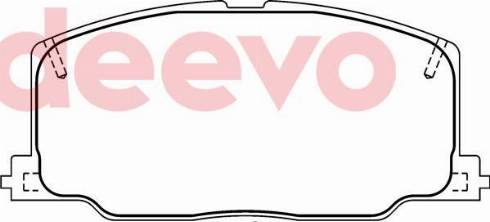 DEEVO BP73740 - Тормозные колодки, дисковые, комплект autospares.lv