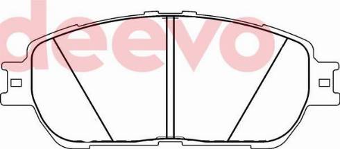 DEEVO BP77920 - Тормозные колодки, дисковые, комплект autospares.lv