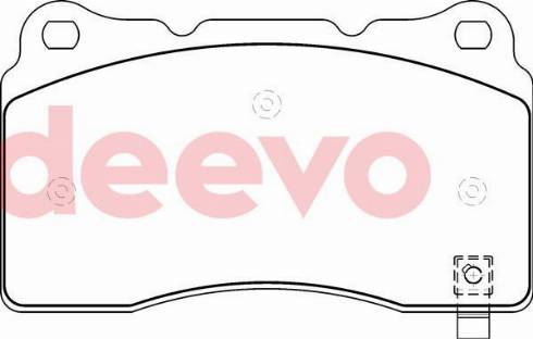 DEEVO BP77060 - Тормозные колодки, дисковые, комплект autospares.lv