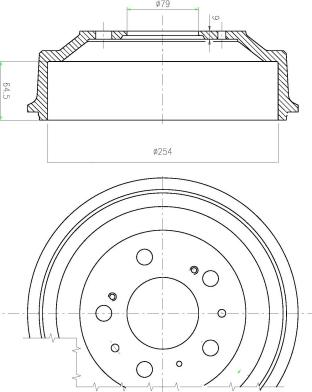 DEEVO BT80080 - Тормозной диск autospares.lv