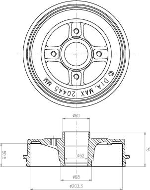 DEEVO BT80160 - Тормозной диск autospares.lv