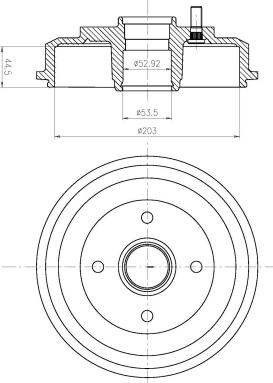 DEEVO BT80200 - Тормозной диск autospares.lv