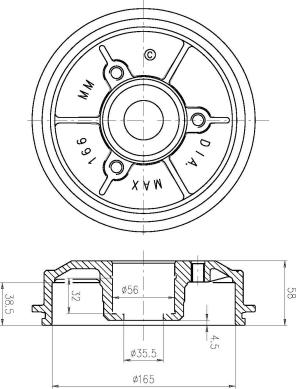 DEEVO BT80700 - Тормозной диск autospares.lv