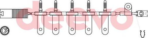 DEEVO BW10660 - Сигнализатор, износ тормозных колодок autospares.lv