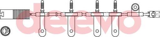 DEEVO BW10680 - Сигнализатор, износ тормозных колодок autospares.lv