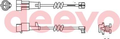 DEEVO BW11640 - Сигнализатор, износ тормозных колодок autospares.lv