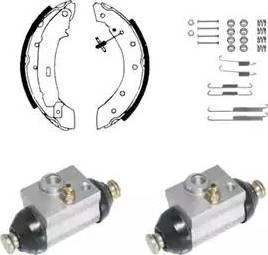 Delphi 929 - Комплект тормозных колодок, барабанные autospares.lv