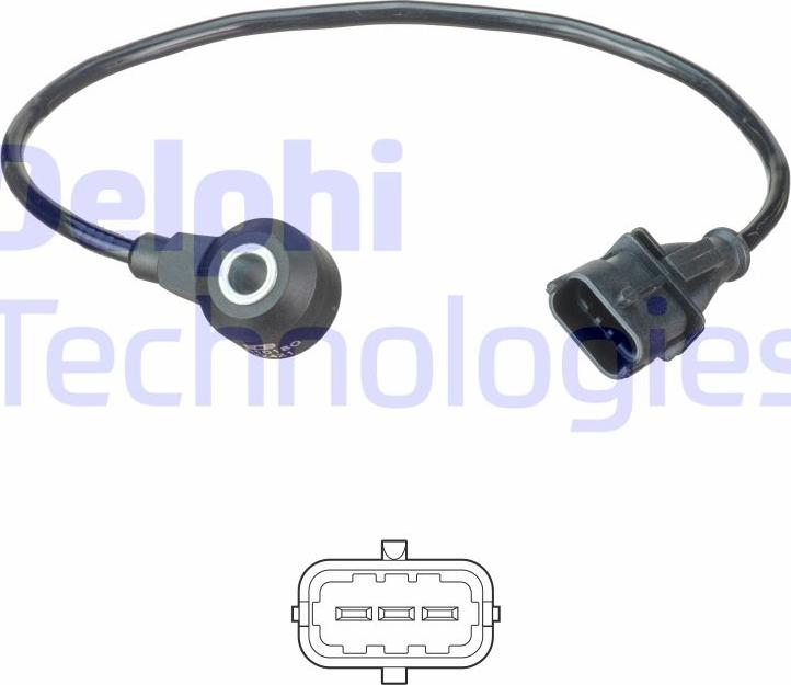 Delphi AS10180 - Датчик детонации autospares.lv