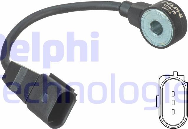 Delphi AS10179 - Датчик детонации autospares.lv