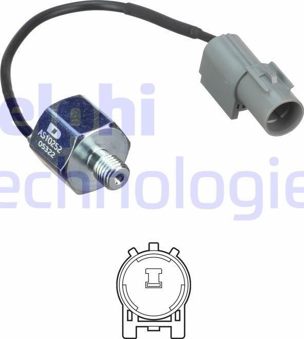 Delphi AS10252 - Датчик детонации autospares.lv