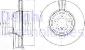 Delphi BG9915 - Тормозной диск autospares.lv