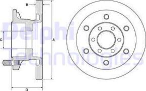 Delphi BG9911 - Тормозной диск autospares.lv