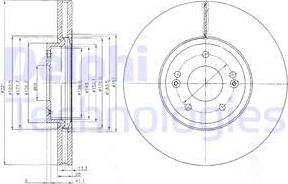 Delphi BG9056 - Тормозной диск autospares.lv