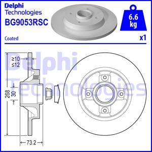 Delphi BG9053RSC-18B1 - Тормозной диск autospares.lv