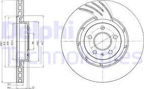 Delphi BG9052 - Тормозной диск autospares.lv