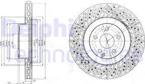 Delphi BG9057 - Тормозной диск autospares.lv