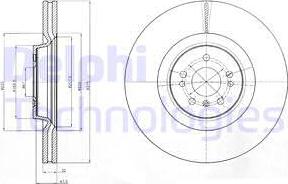 Delphi BG9060C-18B1 - Тормозной диск autospares.lv