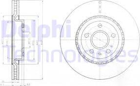 Delphi BG9068 - Тормозной диск autospares.lv