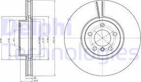 Delphi BG9063C-18B1 - Тормозной диск autospares.lv