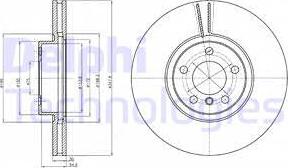 Delphi BG9063 - Тормозной диск autospares.lv