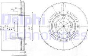Delphi BG9016 - Тормозной диск autospares.lv
