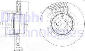 Delphi BG9011 - Тормозной диск autospares.lv