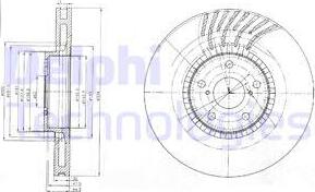 Delphi BG9012 - Тормозной диск autospares.lv