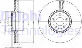 Delphi BG9085 - Тормозной диск autospares.lv