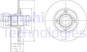 Delphi BG9033RSC - Тормозной диск autospares.lv