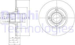 Delphi BG9033RS - Тормозной диск autospares.lv