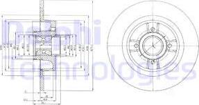 Delphi BG9029RS - Тормозной диск autospares.lv