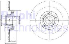 Delphi BG9024RSC - Тормозной диск autospares.lv