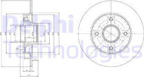 Delphi BG9021RSC - Тормозной диск autospares.lv