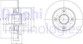 Delphi BG9022RS - Тормозной диск autospares.lv