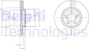 Delphi BG9074 - Тормозной диск autospares.lv