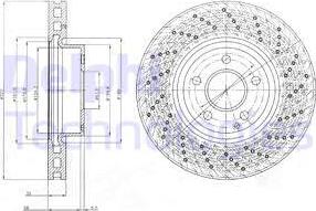 Delphi BG9076C-18B1 - Тормозной диск autospares.lv