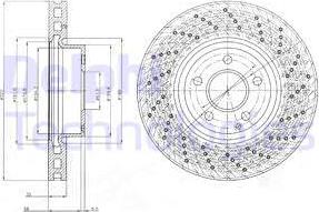 Delphi BG9076 - Тормозной диск autospares.lv