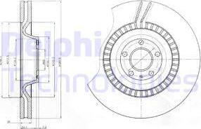 Delphi BG9070 - Тормозной диск autospares.lv