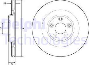 Delphi BG9193C - Тормозной диск autospares.lv