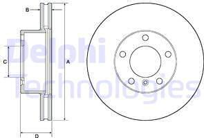 Delphi BG9145C - Тормозной диск autospares.lv